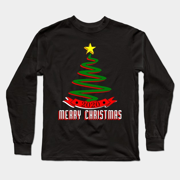 09 - 2020 Merry Christmas Long Sleeve T-Shirt by SanTees